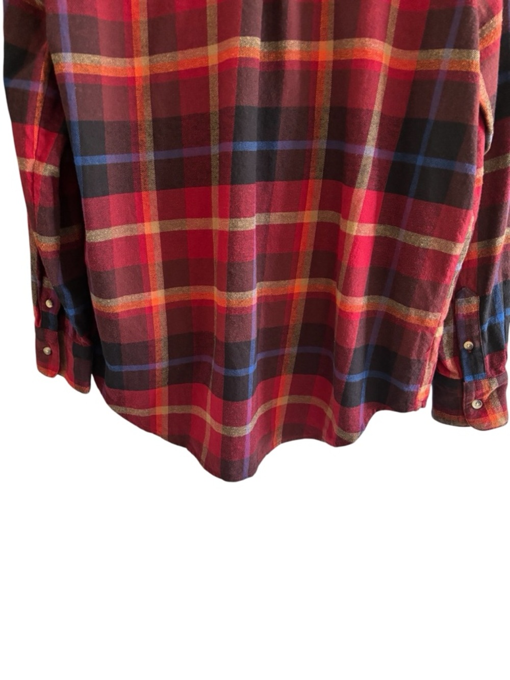 Old Navy The Boyfriend Shirt Plaid Button Up Women's Large Tall Long Sleeve - Picture 9 of 15